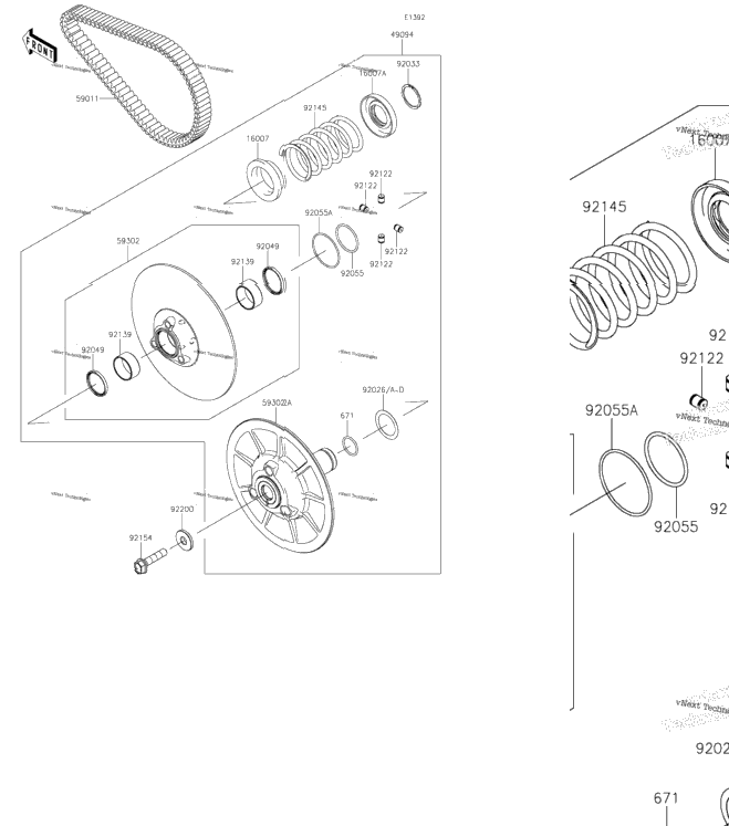 Driven Converter/Drive Belt