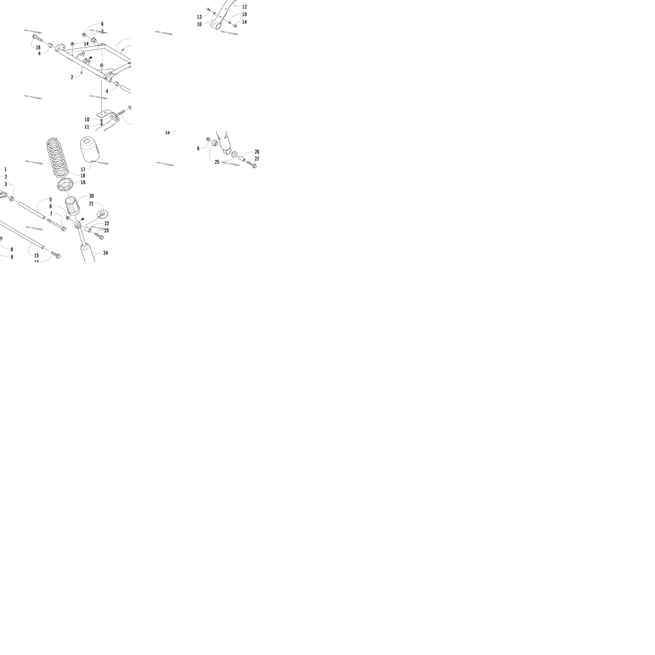 Rear Suspension Front Arm Assembly