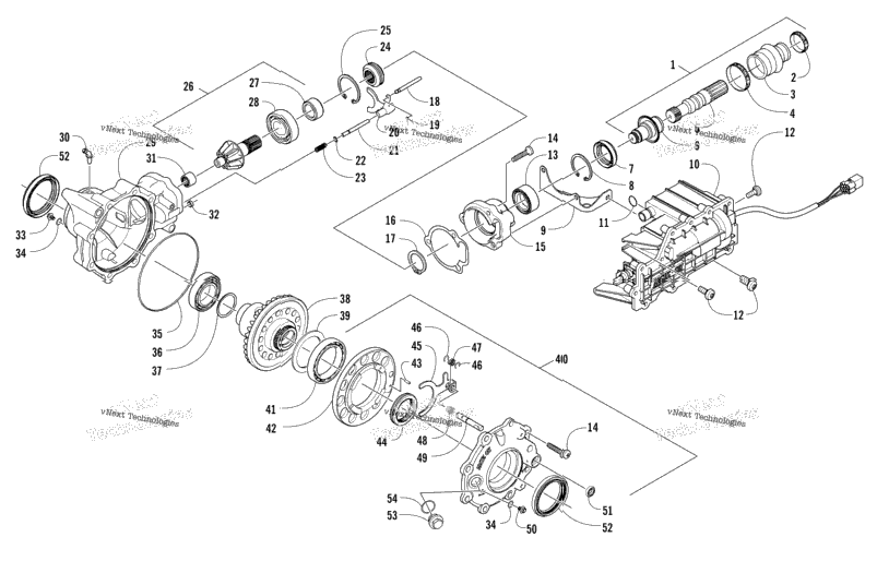 Front Drive Gearcase Assembly