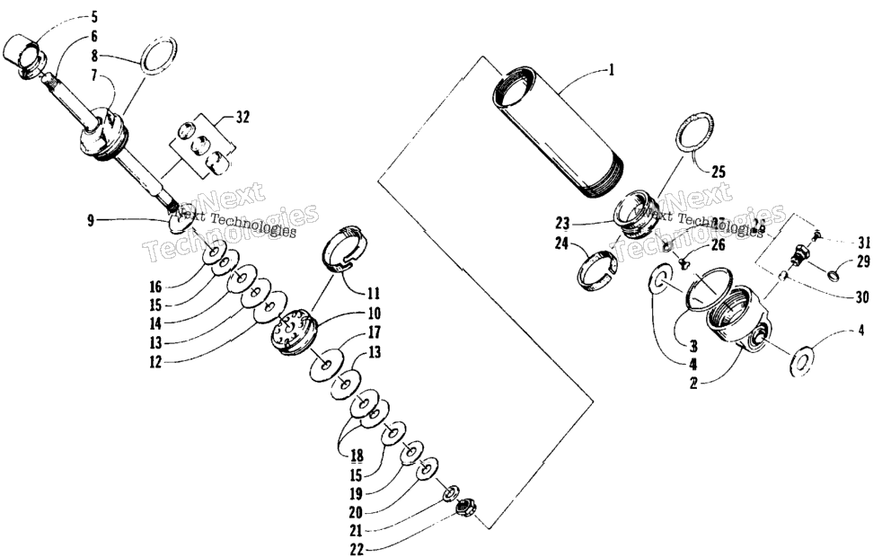 Rear Suspension Front Arm Shock Absorber