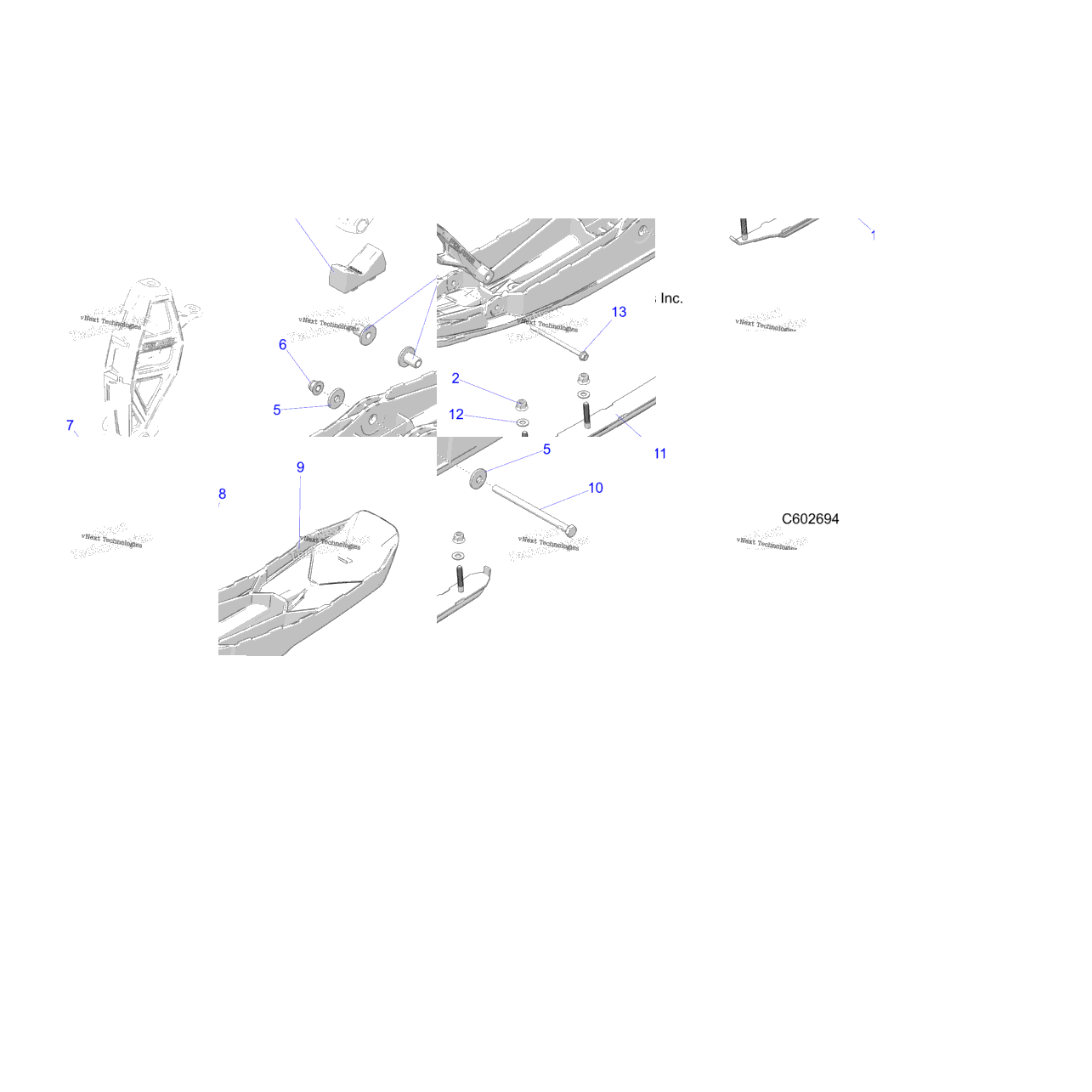Steering, Ski Asm