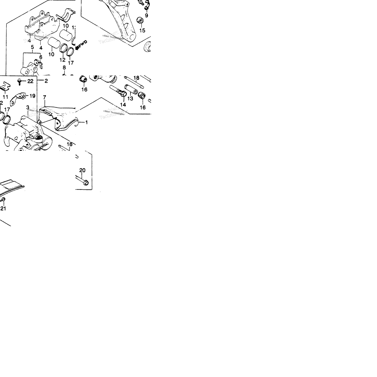 Rear Brake Caliper 82