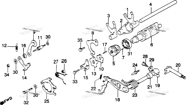 Shift Drum + Shift Fork 82