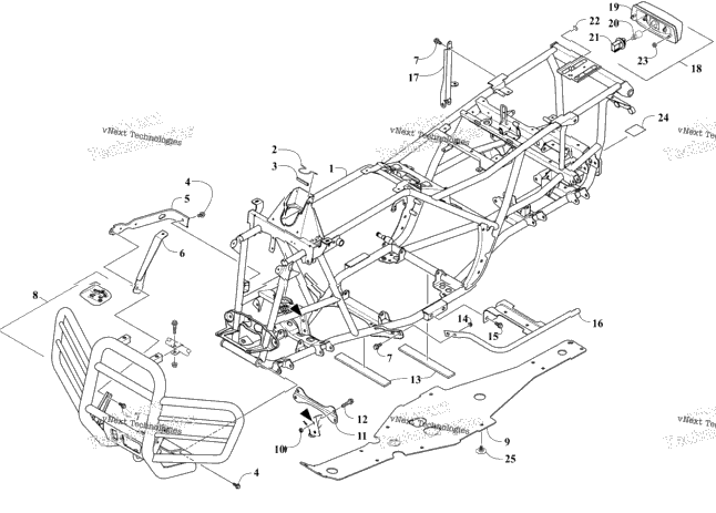 Frame, Taillight, And Related Parts