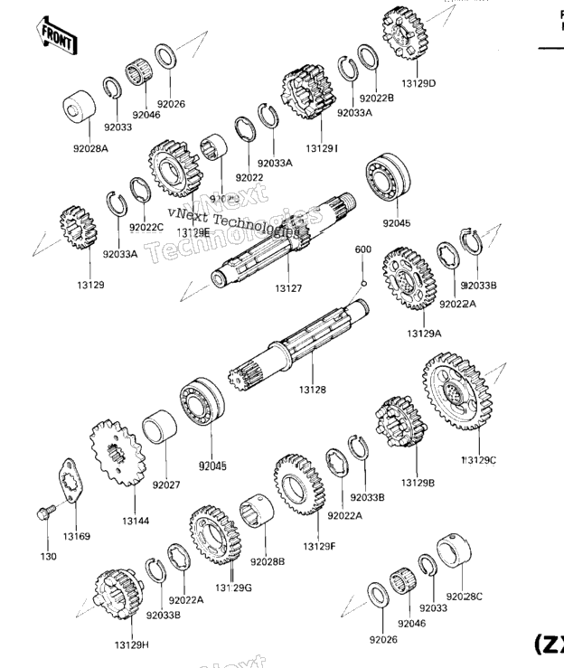 Transmission (Zx600ae046301-051055)