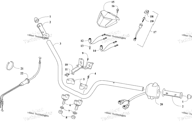 Handlebar And Control Assembly