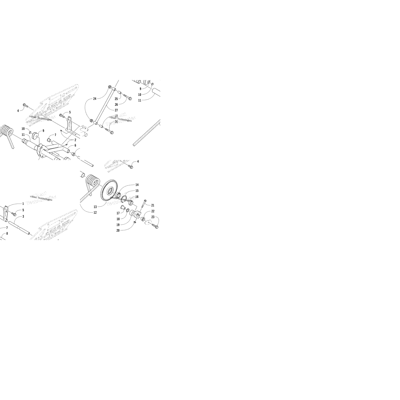 Rear Suspension Rear Arm Assembly