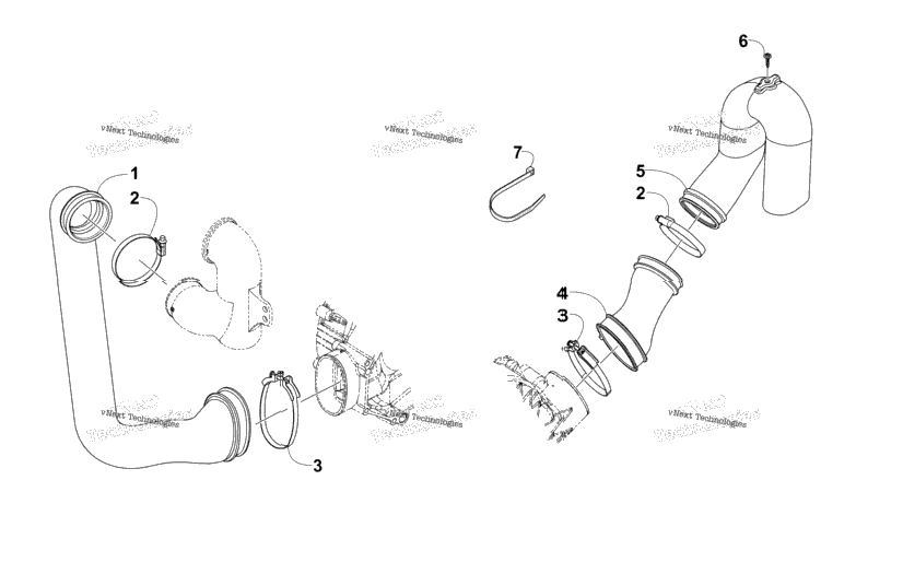 Case/Belt Cooling Assembly