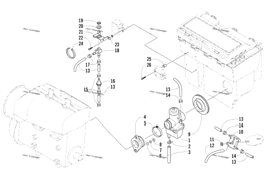 Carburetor And Fuel Pump Assembly