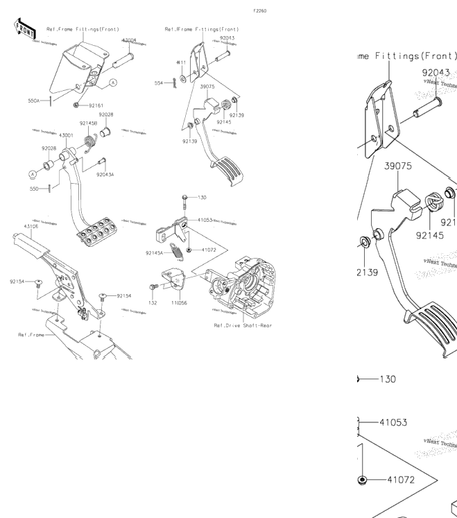 Brake Pedal/Throttle Lever