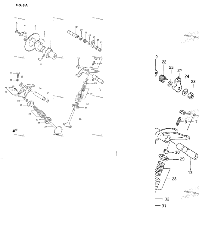 Cam Shaft-Valve.(R)