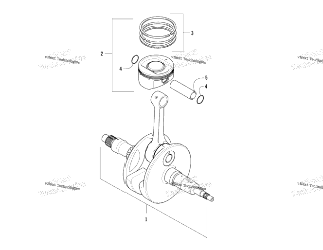 Crankshaft And Piston Assembly