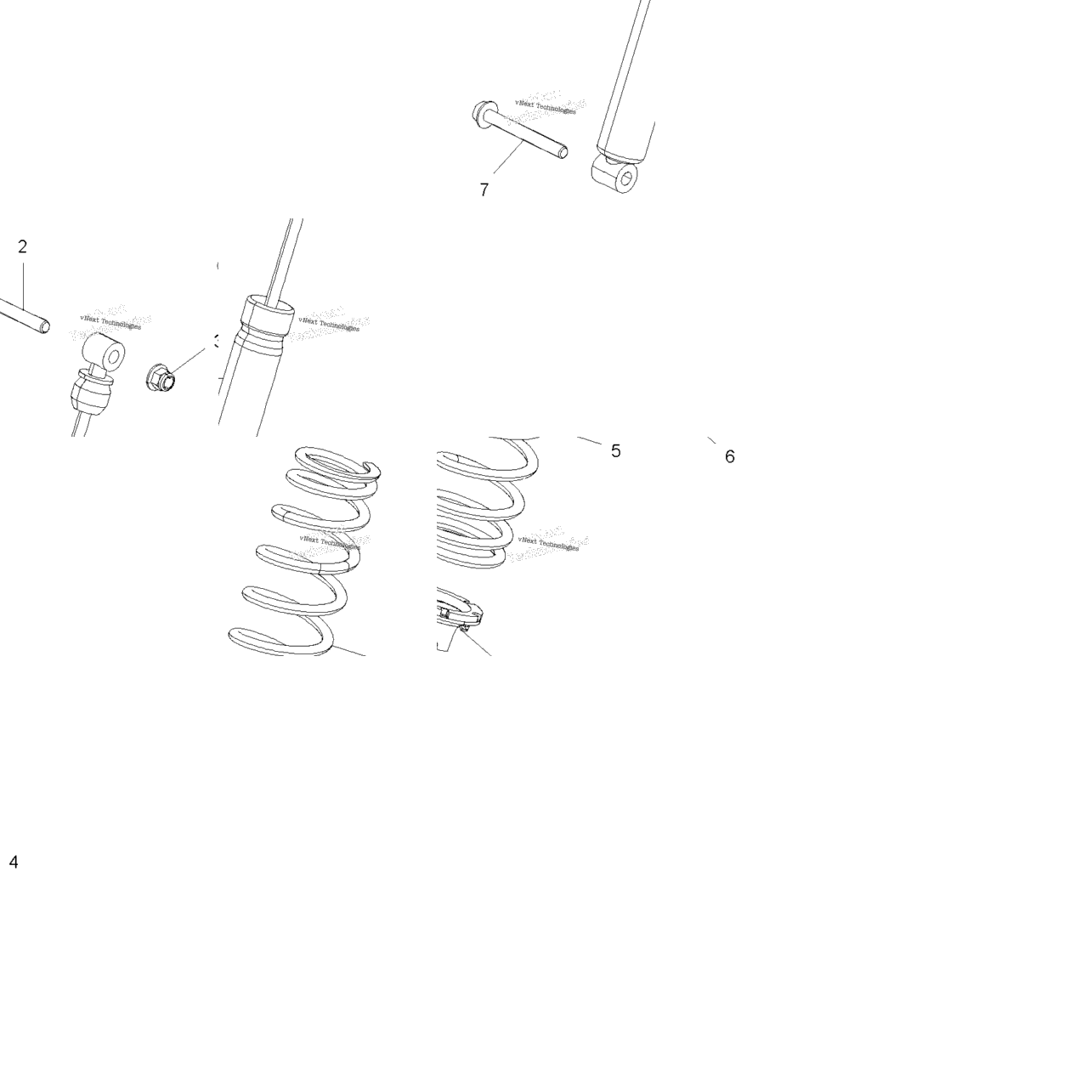 Suspension, Shock, Rear