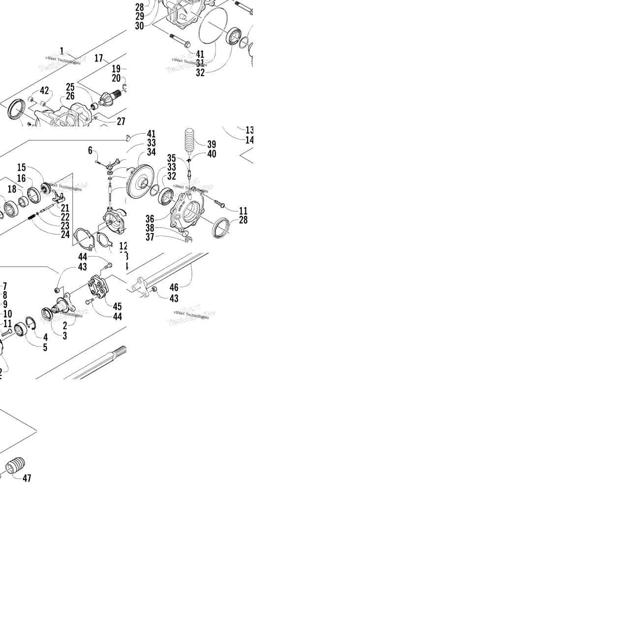 Front Drive Gearcase Assembly