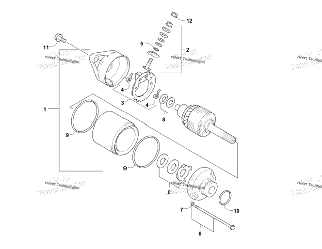 Starter Motor Assembly