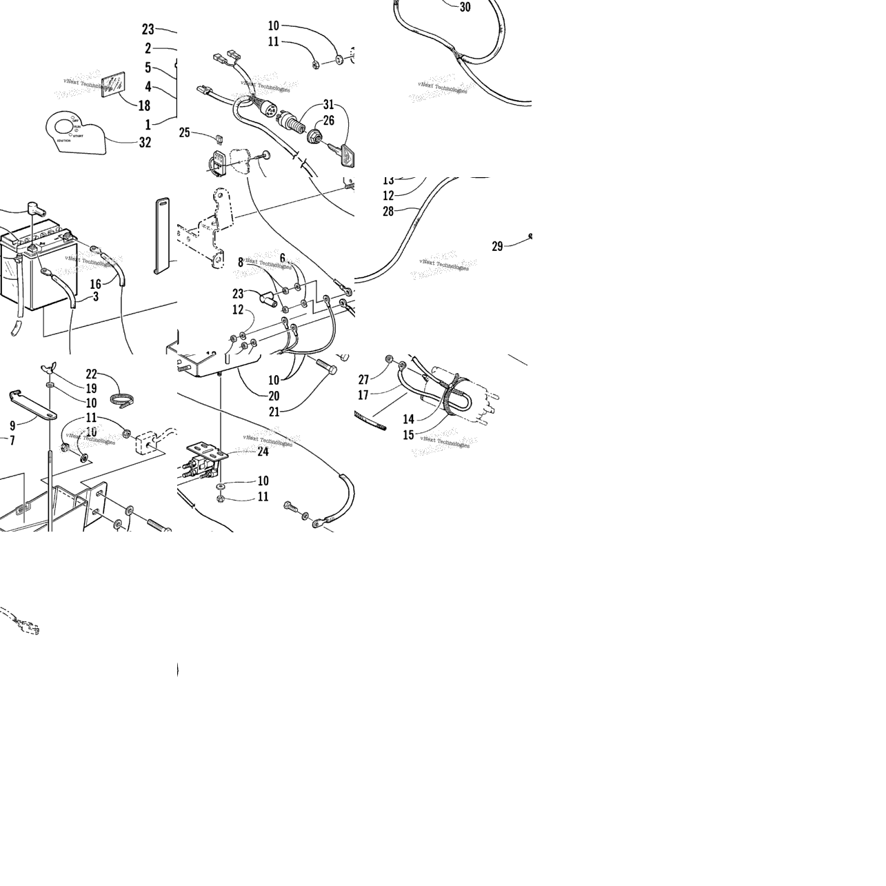 Battery, Solenoid, And Cables (Optional)