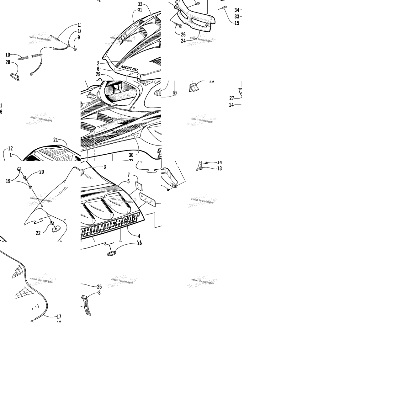 Hood And Windshield Assembly