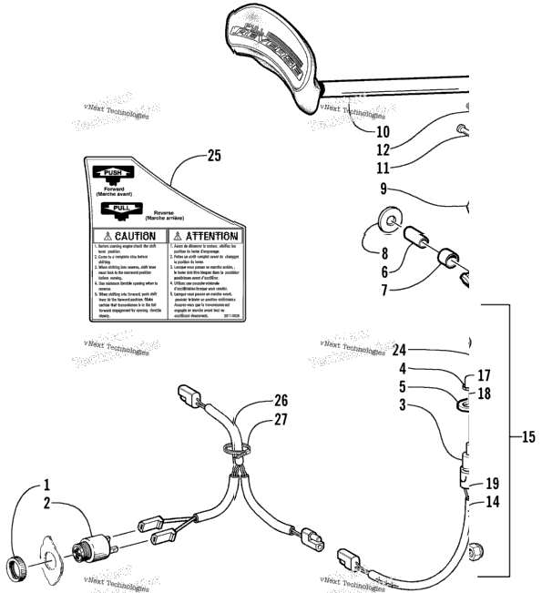 Reverse Shift Lever Assembly (Optional)