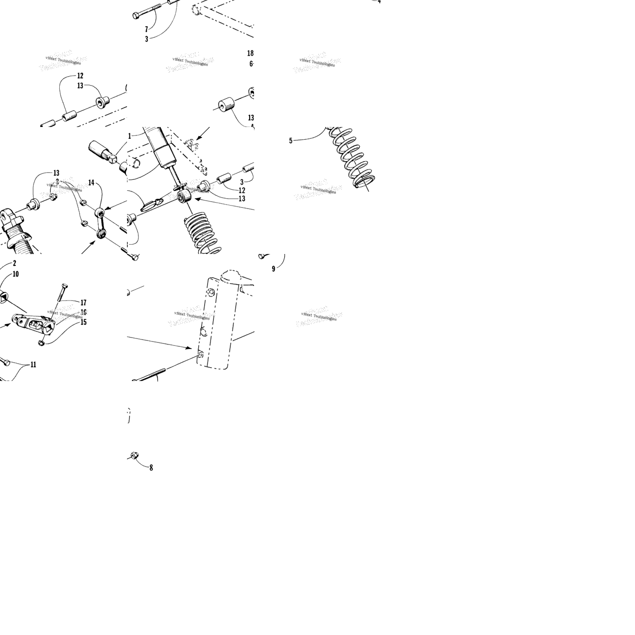 Shock Absorber And Sway Bar Assembly