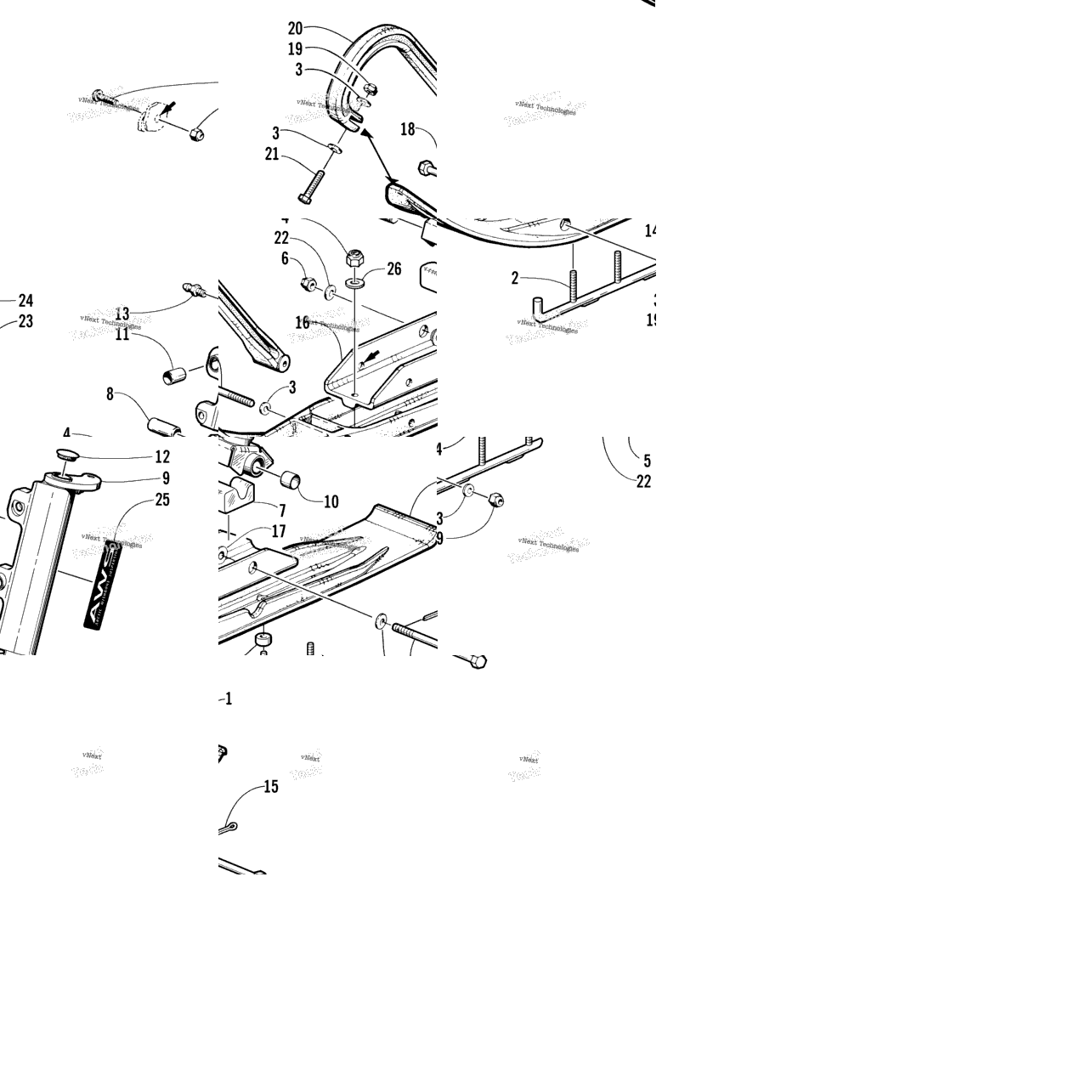 Ski And Spindle Assembly