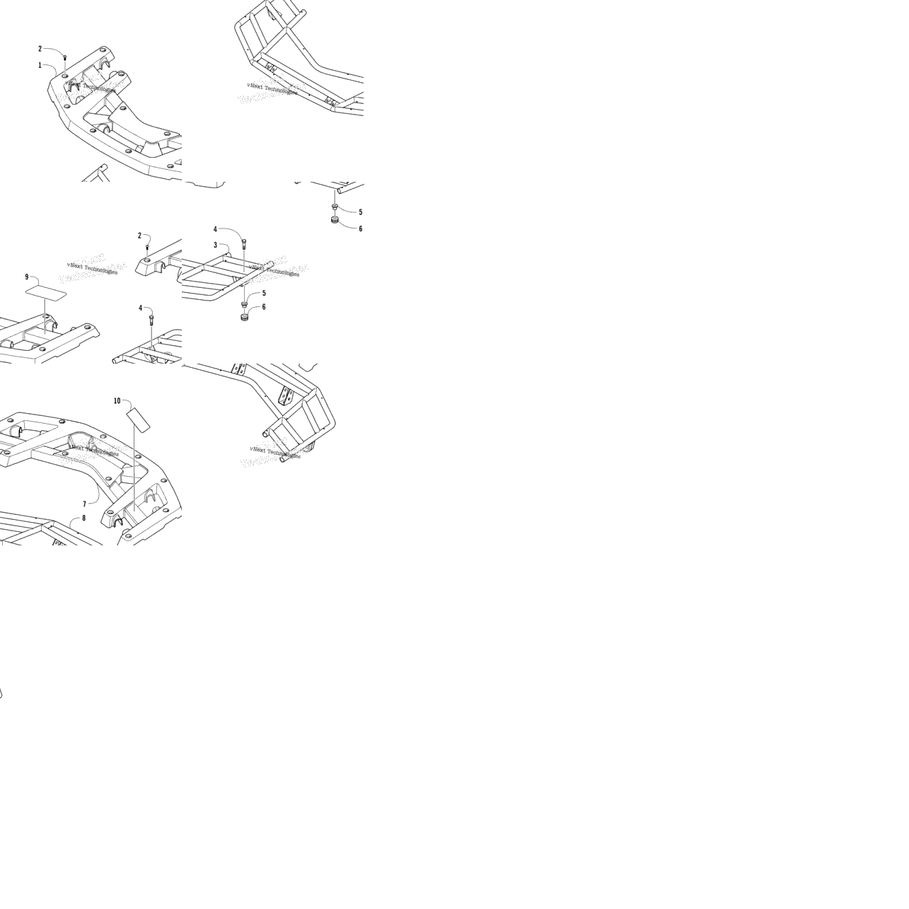 Front And Rear Rack Assembly