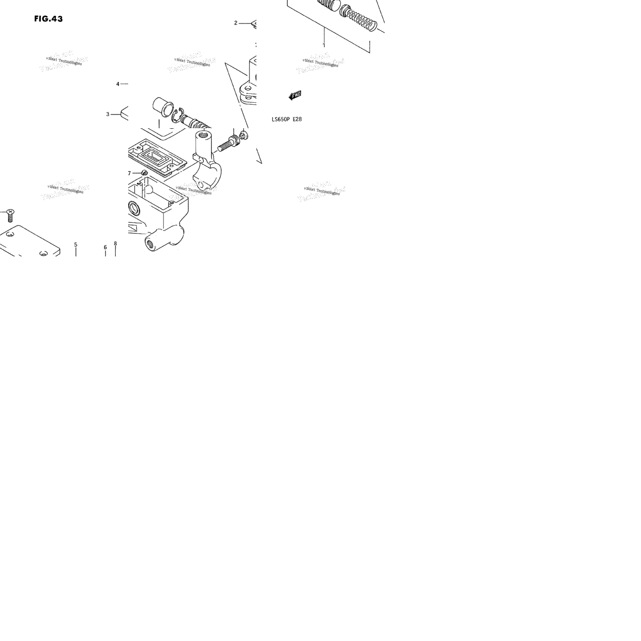 Front Master Cylinder (Ls650fg/Fj/Fk/Fl)