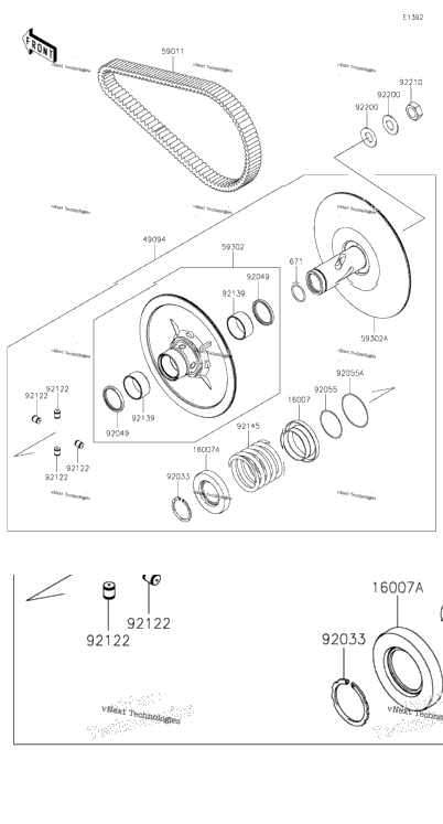 Driven Converter/Drive Belt