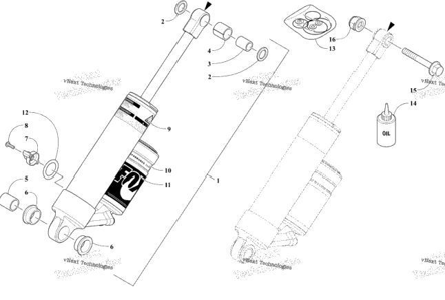 Rear Suspension Rear Arm Shock Absorber