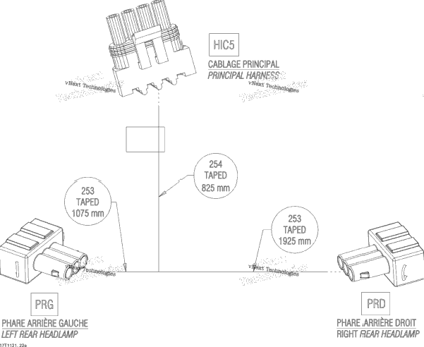 Electrical Harness, Rear Section