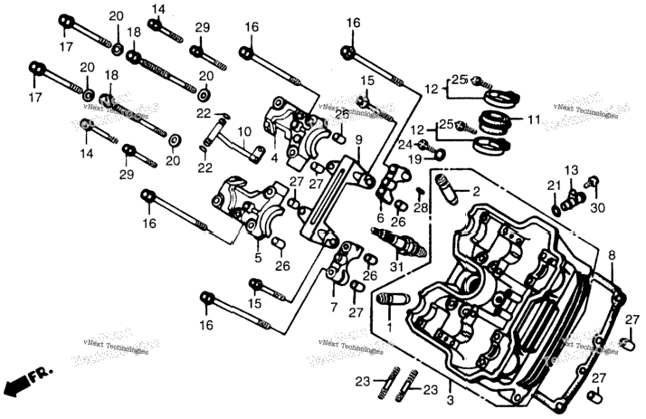 Cylinder Head (Fr) 89-90