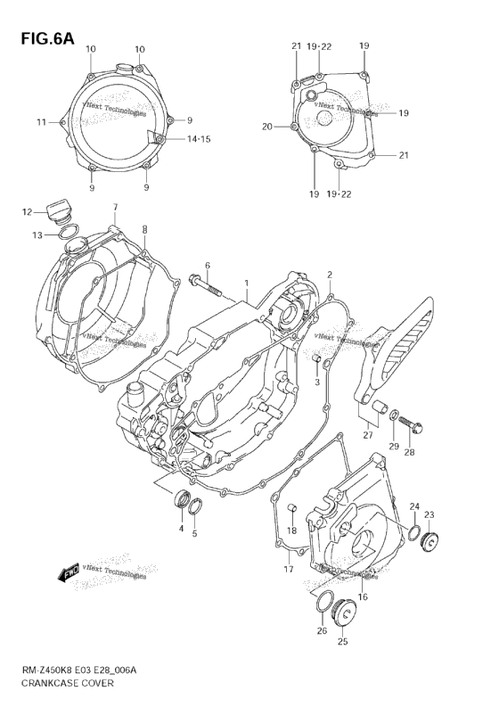 Crankcase Cover (Rm-Z450 L1)
