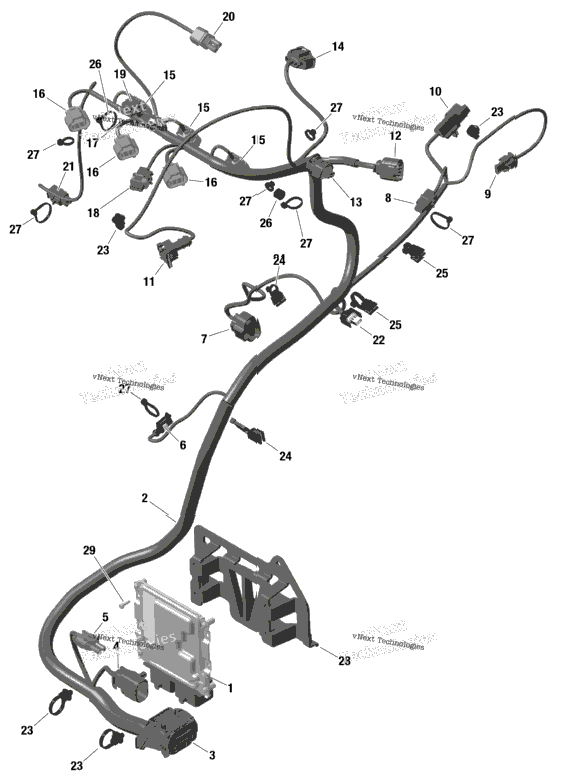 Rotax - Engine Harness And Electronic Module