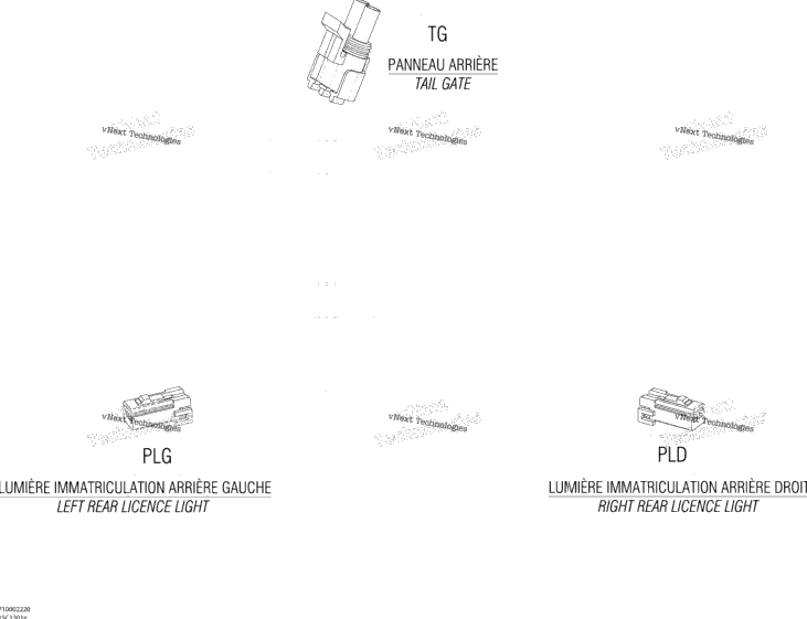 Electrical Harness Tail Gate, Europe