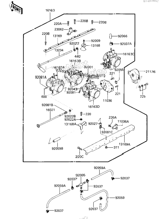 Throttle Assy (Zx750-E1)