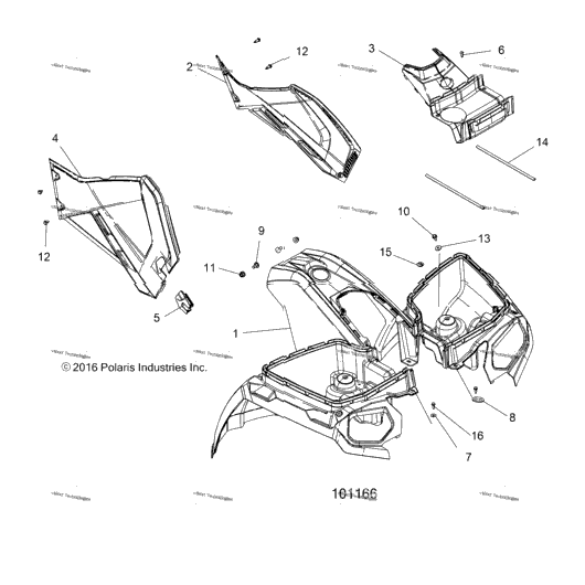 Body, Front Cab & Side Panels [101166)