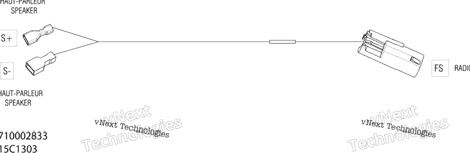 Electrical Harness Speaker