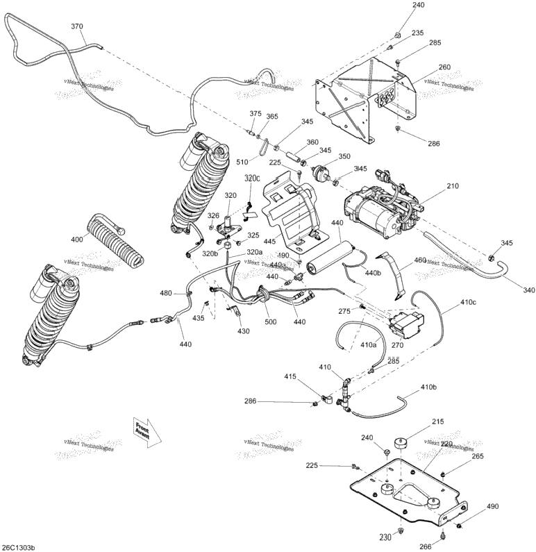 Rear Suspension Except Europe_Compressor