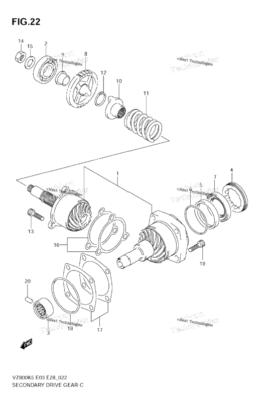 Secondary Drive Gear
