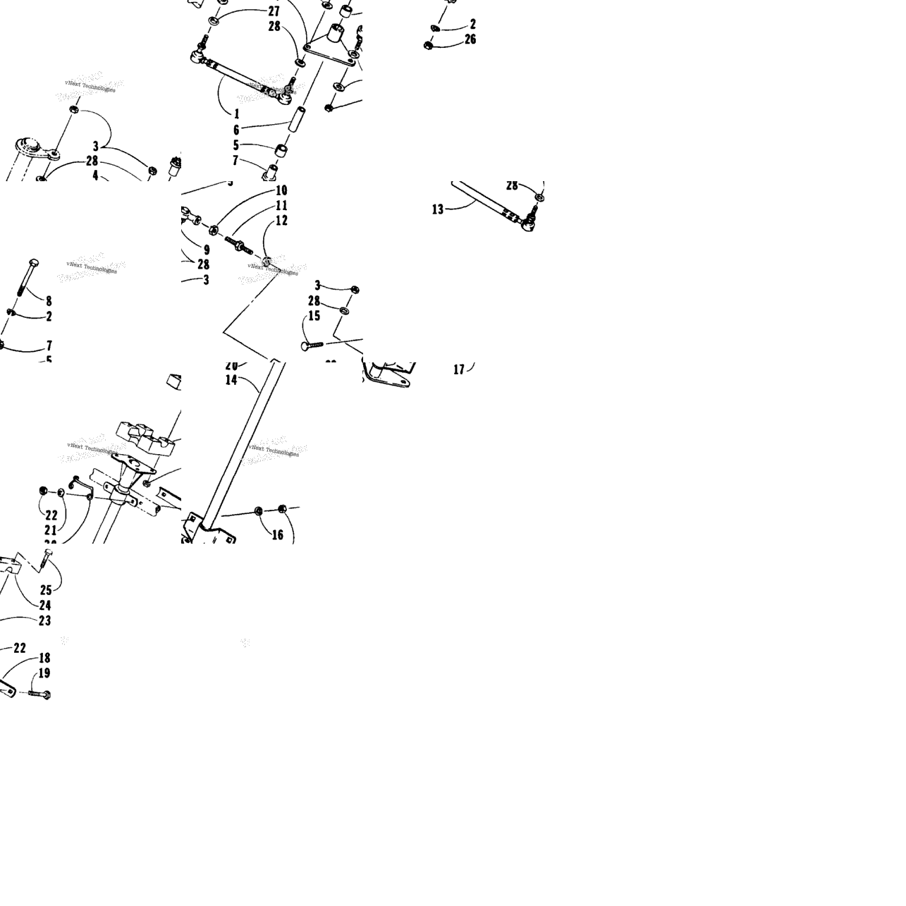 Tie Rod/Steering Post Assembly