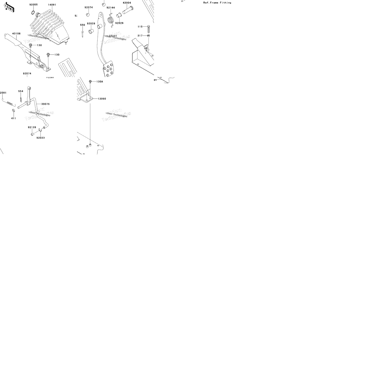 Brake Pedal/Throttle Lever