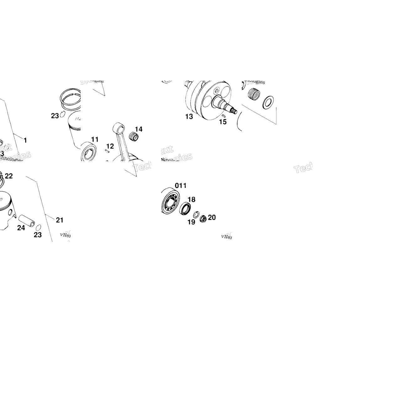 Crankshaft, Piston