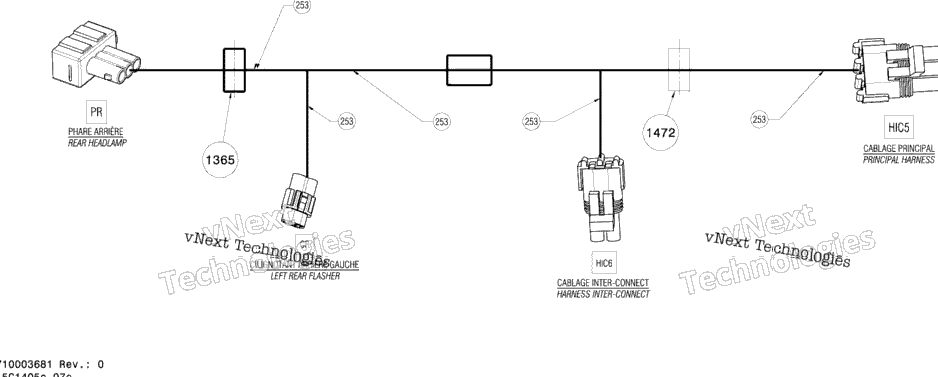 Electrical Harness Rear Europe