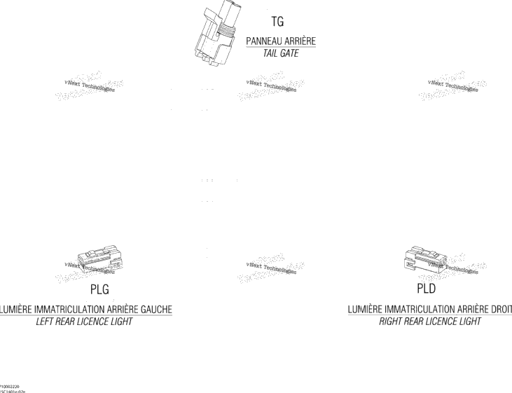 Electrical Harness Tail Gate, Europe