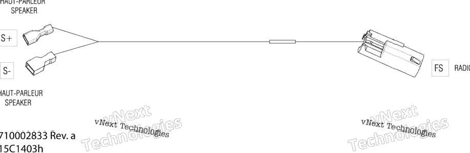 Electrical Harness Speaker