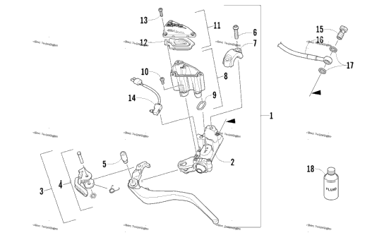 Hydraulic Brake Control Assembly