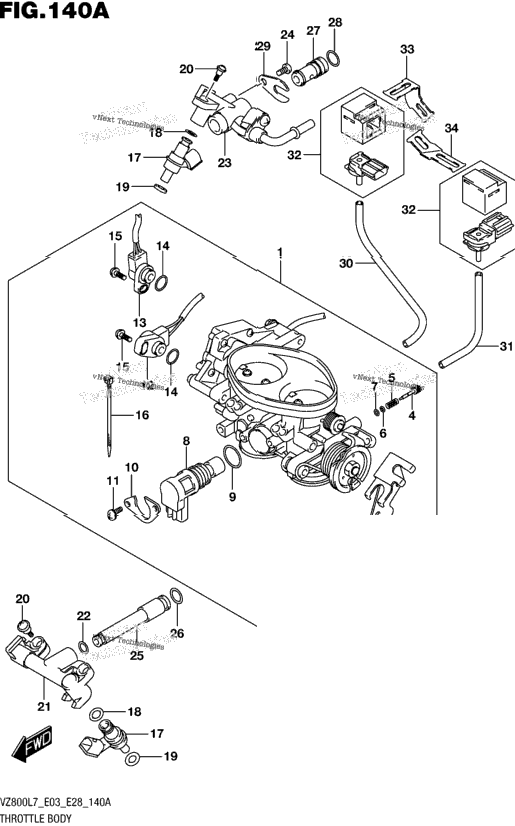 Throttle Body (Vz800l7 E03)