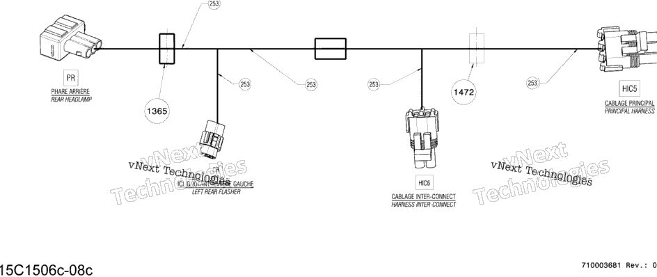 Electrical Harness Rear Europe