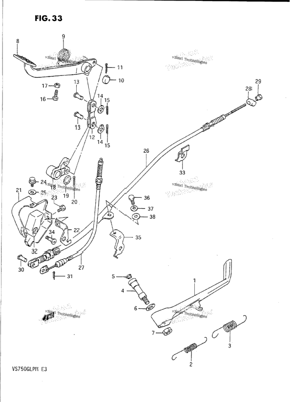 Prop Stand - Rear Brake