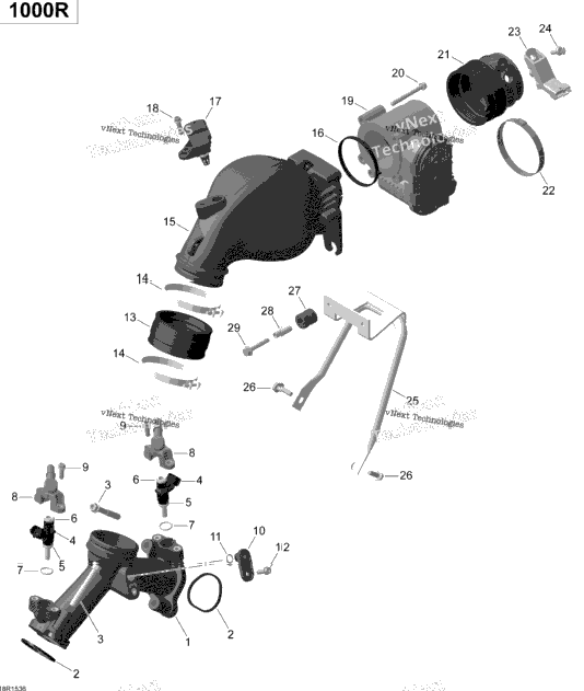 Air Intake Manifold And Throttle Body Turbo