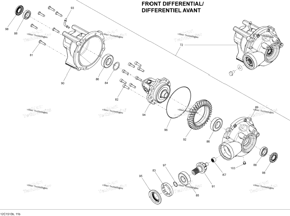 Drive System, Front Differential